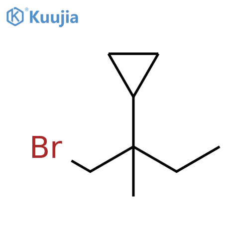 Cyclopropane, [1-(bromomethyl)-1-methylpropyl]- structure