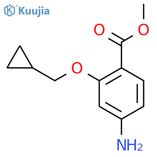 Methyl 4-amino-2-(cyclopropylmethoxy)benzoate structure