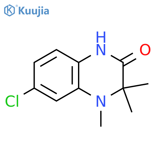 6-chloro-3,3,4-trimethyl-1,2,3,4-tetrahydroquinoxalin-2-one structure