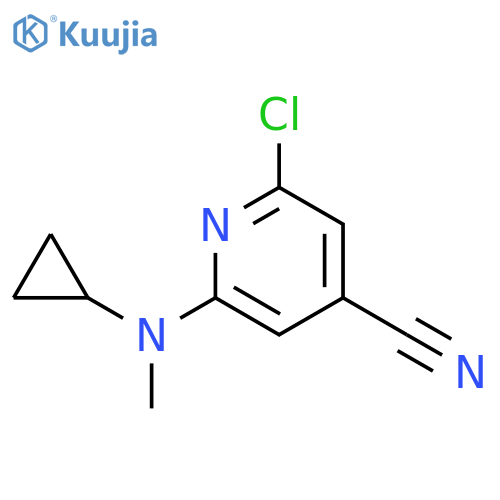 4-Pyridinecarbonitrile, 2-chloro-6-(cyclopropylmethylamino)- structure