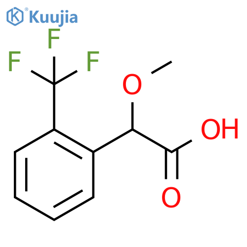 2-methoxy-2-(2-(trifluoromethyl)phenyl)acetic acid structure