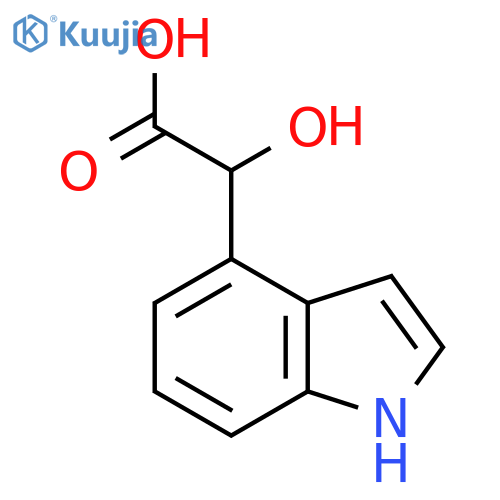 2-hydroxy-2-(1H-indol-4-yl)acetic acid structure
