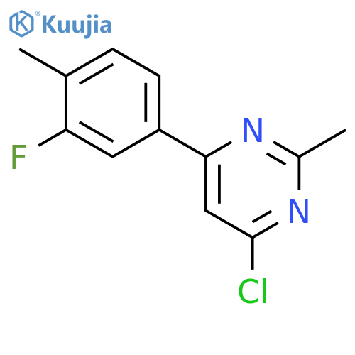 4-chloro-6-(3-fluoro-4-methylphenyl)-2-methylpyrimidine structure