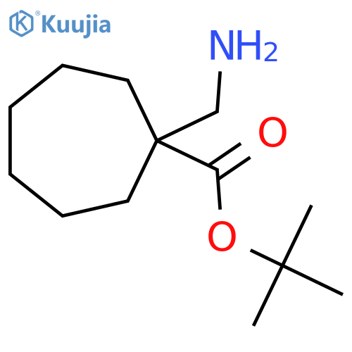 tert-butyl 1-(aminomethyl)cycloheptane-1-carboxylate structure