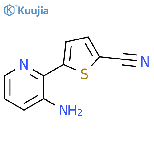 5-(3-aminopyridin-2-yl)thiophene-2-carbonitrile structure