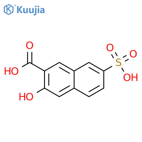 2-Naphthalenecarboxylicacid, 3-hydroxy-7-sulfo- structure