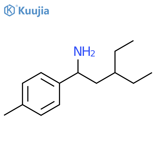 3-ethyl-1-(4-methylphenyl)pentan-1-amine structure