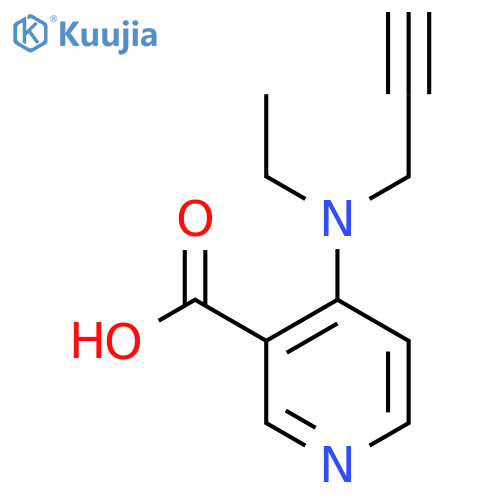 4-ethyl(prop-2-yn-1-yl)aminopyridine-3-carboxylic acid structure