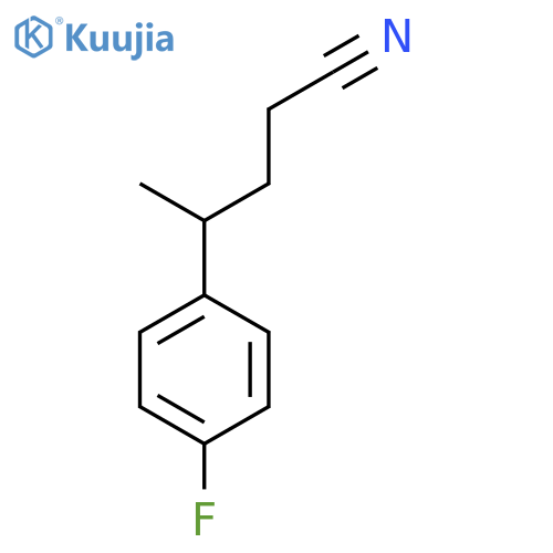 4-(4-fluorophenyl)pentanenitrile structure