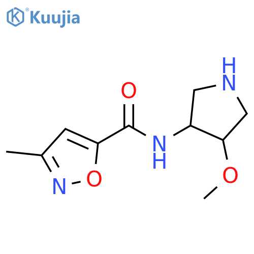 N-(4-methoxypyrrolidin-3-yl)-3-methyl-1,2-oxazole-5-carboxamide structure