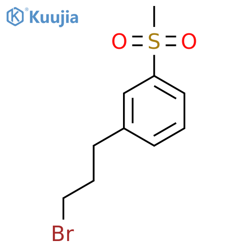 1-(3-bromopropyl)-3-methanesulfonylbenzene structure