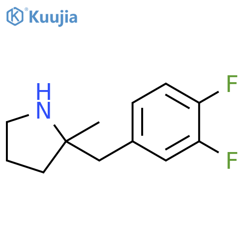 2-(3,4-difluorophenyl)methyl-2-methylpyrrolidine structure