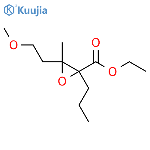 Ethyl 3-(2-methoxyethyl)-3-methyl-2-propyloxirane-2-carboxylate structure