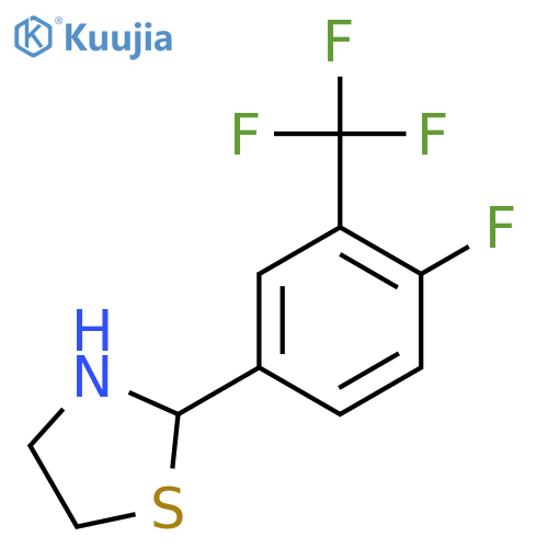 2-(4-Fluoro-3-(trifluoromethyl)phenyl)thiazolidine structure