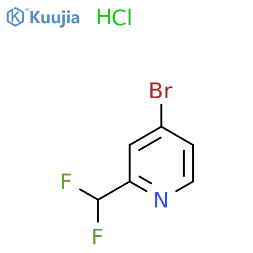 4-Chloro-2-(difluoromethyl)pyridine hydrochloride structure