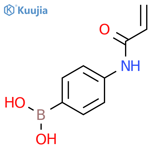 4-(prop-2-enamido)phenylboronic acid structure