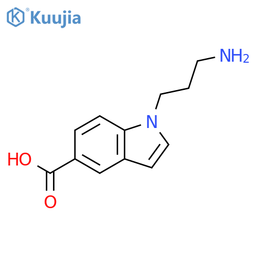 1-(3-aminopropyl)-1H-indole-5-carboxylic acid structure