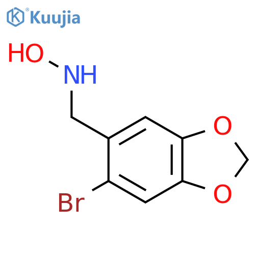 N-(6-bromo-1,3-dioxaindan-5-yl)methylhydroxylamine structure