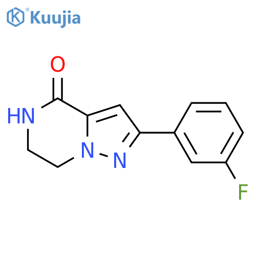 2-(3-Fluorophenyl)-6,7-dihydropyrazolo[1,5-A]pyrazin-4(5H)-one structure
