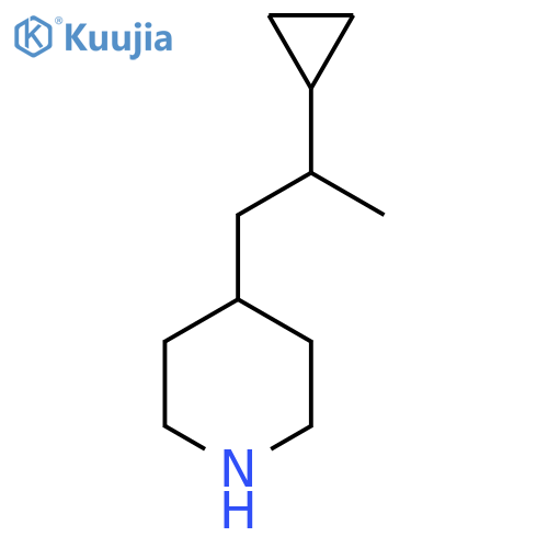 4-(2-cyclopropylpropyl)piperidine structure