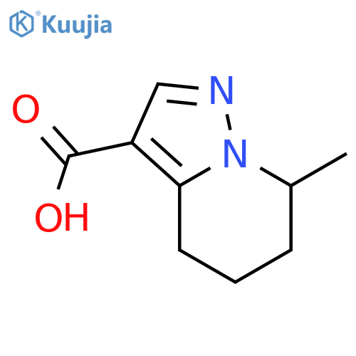 4,5,6,7-Tetrahydro-7-methylpyrazolo[1,5-a]pyridine-3-carboxylic acid structure