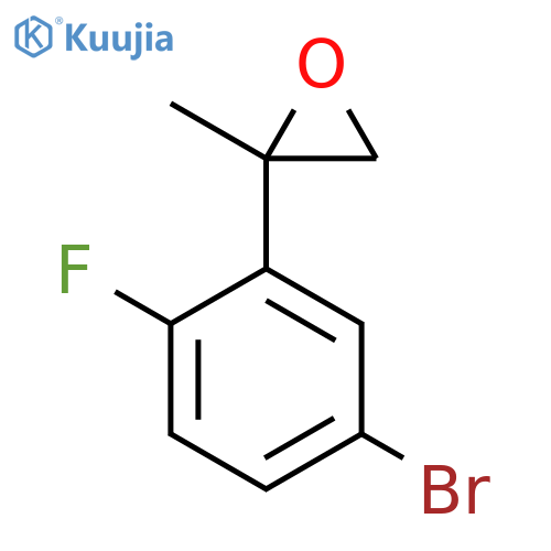 2-(5-bromo-2-fluorophenyl)-2-methyloxirane structure