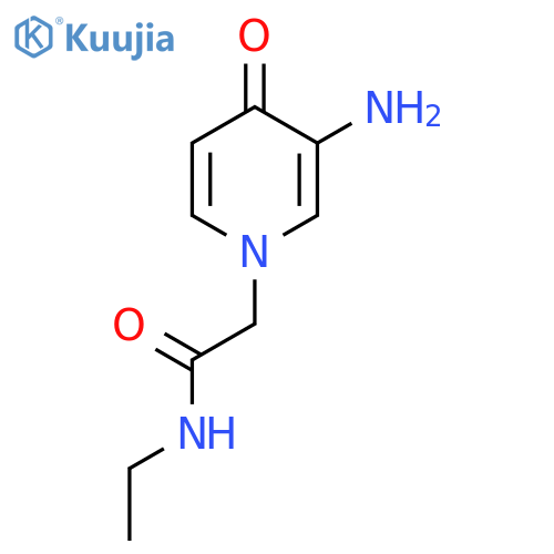 2-(3-Amino-4-oxo-1,4-dihydropyridin-1-yl)-n-ethylacetamide structure