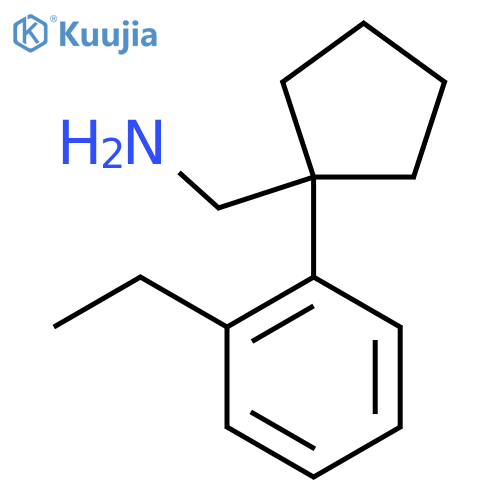 1-(2-ethylphenyl)cyclopentylmethanamine structure