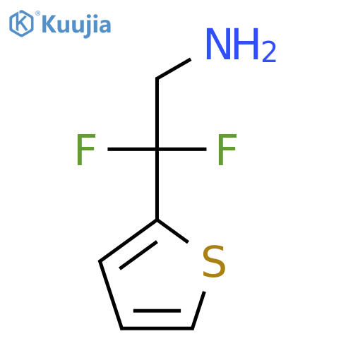 2,2-Difluoro-2-(thiophen-2-yl)ethan-1-amine structure