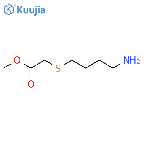 Methyl 2-[(4-aminobutyl)sulfanyl]acetate structure