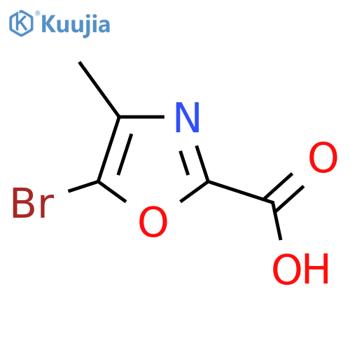 5-Bromo-4-methyl-oxazole-2-carboxylic acid structure