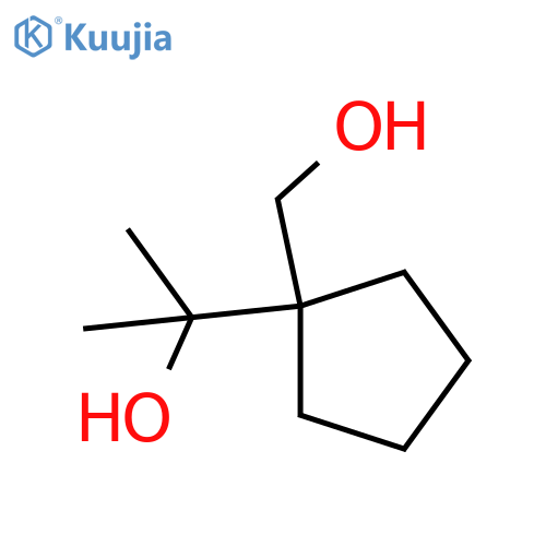 2-1-(hydroxymethyl)cyclopentylpropan-2-ol structure