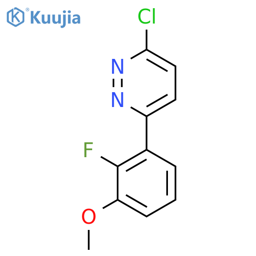 3-chloro-6-(2-fluoro-3-methoxyphenyl)pyridazine structure