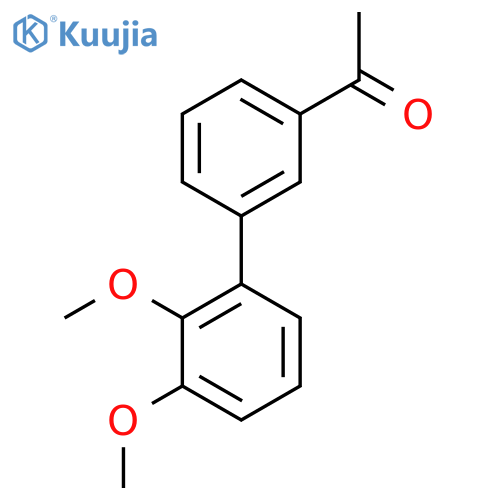 1-[3-(2,3-Dimethoxyphenyl)phenyl]ethanone structure