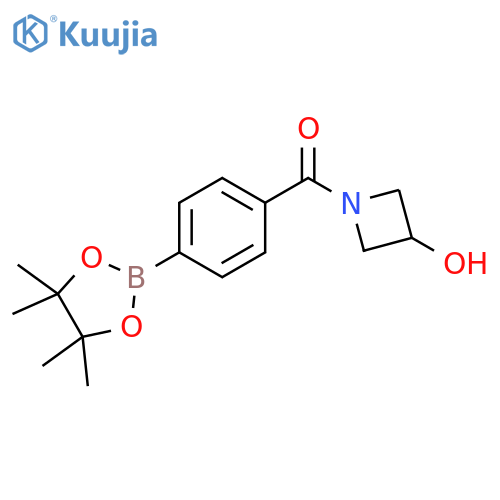 Methanone, (3-hydroxy-1-azetidinyl)[4-(4,4,5,5-tetramethyl-1,3,2-dioxaborolan-2-yl)phenyl]- structure