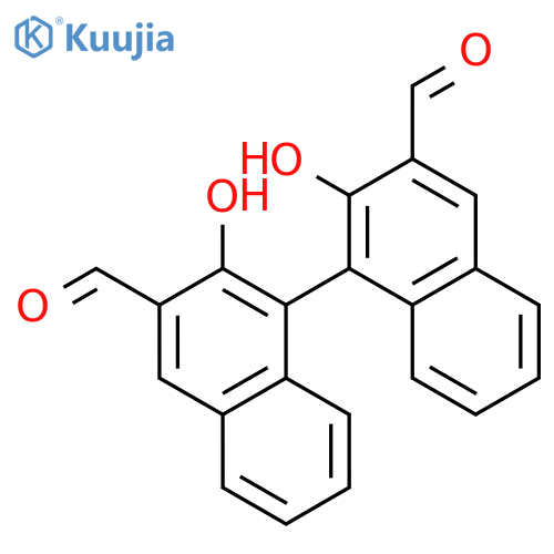 [1,1'-Binaphthalene]-3,3'-dicarboxaldehyde, 2,2'-dihydroxy- structure