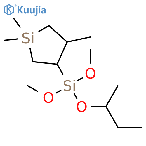 Silacyclopentane, 3-[dimethoxy(1-methylpropoxy)silyl]-1,1,4-trimethyl- structure