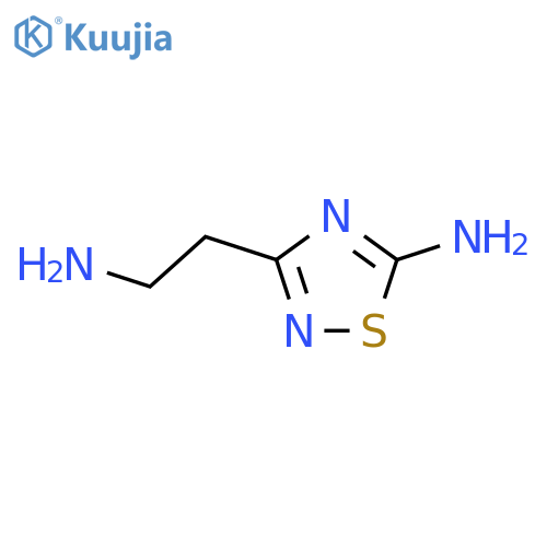 3-(2-Aminoethyl)-1,2,4-thiadiazol-5-amine structure