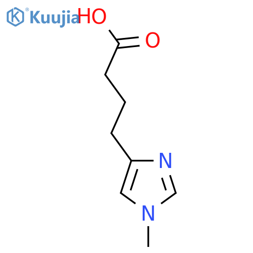 4-(1-methyl-1H-imidazol-4-yl)butanoic acid structure