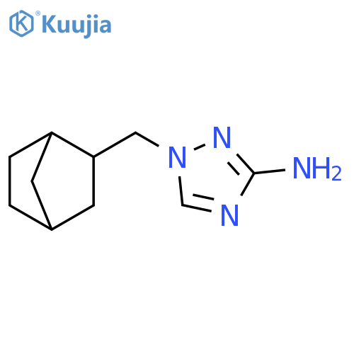 1-({bicyclo2.2.1heptan-2-yl}methyl)-1H-1,2,4-triazol-3-amine structure
