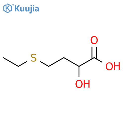 4-(ethylsulfanyl)-2-hydroxybutanoic acid structure