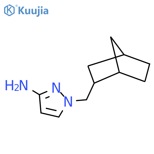 1-({bicyclo2.2.1heptan-2-yl}methyl)-1H-pyrazol-3-amine structure