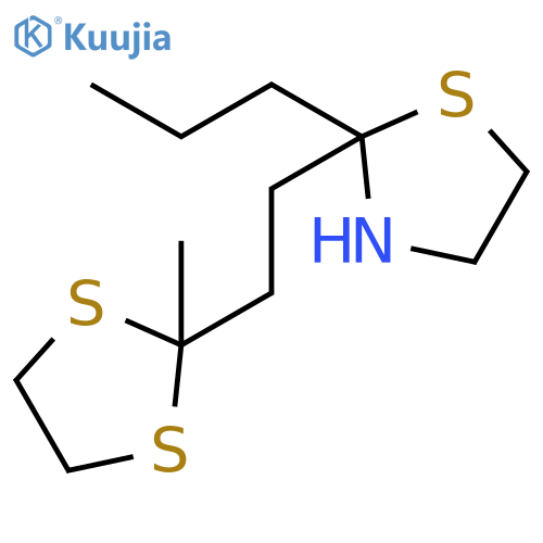 Thiazolidine,2-[2-(2-methyl-1,3-dithiolan-2-yl)ethyl]-2-propyl- structure