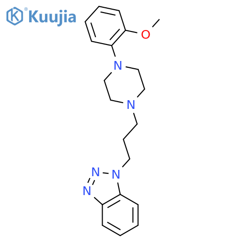1H-Benzotriazole,1-[3-[4-(2-methoxyphenyl)-1-piperazinyl]propyl]- structure