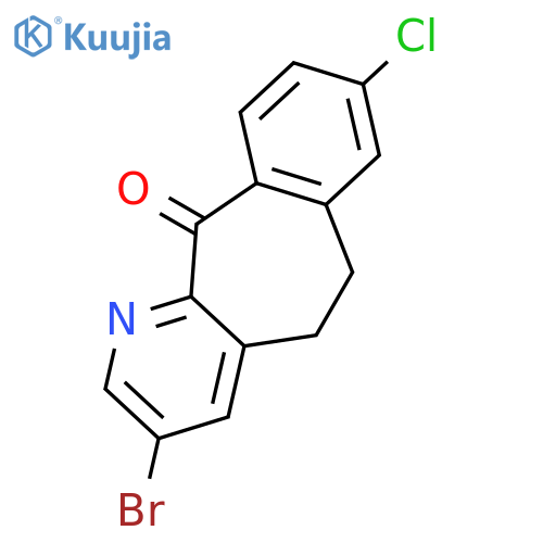 3-Bromo-8-chloro-5,6-dihydro-11H-benzo5,6cyclohepta1,2-bpyridin-11-one structure