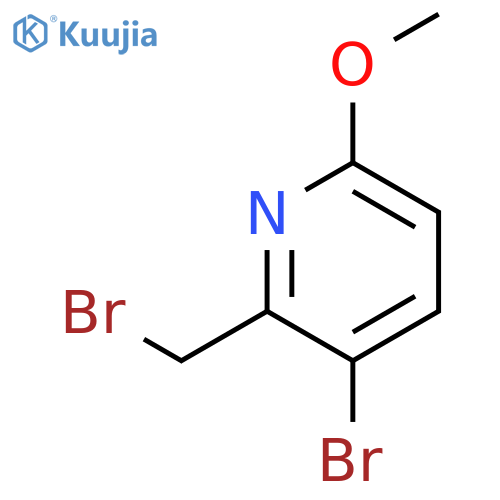 3-bromo-2-(bromomethyl)-6-methoxy-pyridine structure