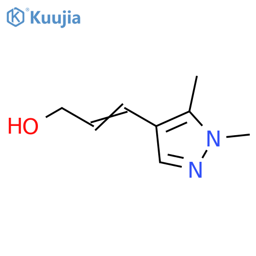 3-(1,5-dimethyl-1H-pyrazol-4-yl)prop-2-en-1-ol structure