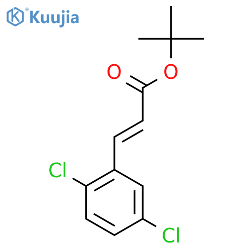 tert-butyl (2E)-3-(2,5-dichlorophenyl)prop-2-enoate structure