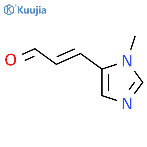 3-(1-methyl-1H-imidazol-5-yl)prop-2-enal structure