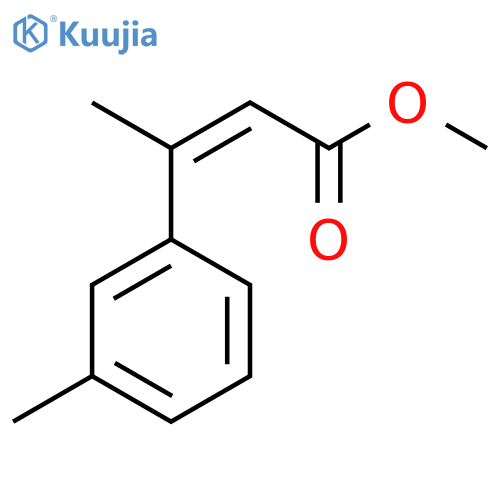 methyl (2Z)-3-(3-methylphenyl)but-2-enoate structure